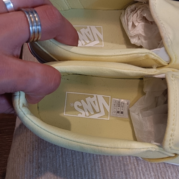 VANS Asher Platform/Stackform Slip-On Shoes Light Green Size 9.5 New No Box - Picture 4 of 6